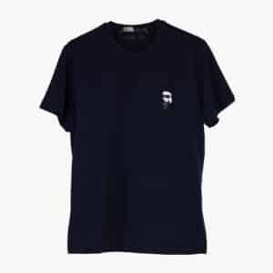 Granatowy t-shirt Karl Lagerfeld
