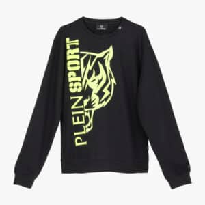 Bluza Plein Sport czarna z okrągłym dekoltem