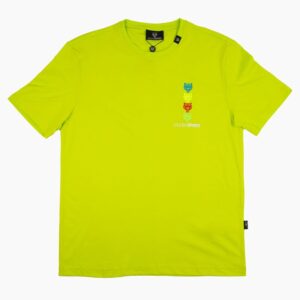 T-shirt Plein Sport z haftowanym różnokolorowym logo