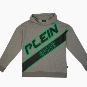 Bluza Plein Sport szara z wyrazistym nadrukiem