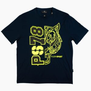 T-shirt z neonowym logo Plein Sport