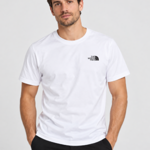 Biały T-shirt męski The North Face – widok na modelu z przodu