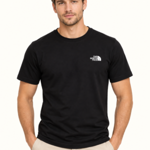 T-shirt męski The North Face czarny – widok na modelu z przodu